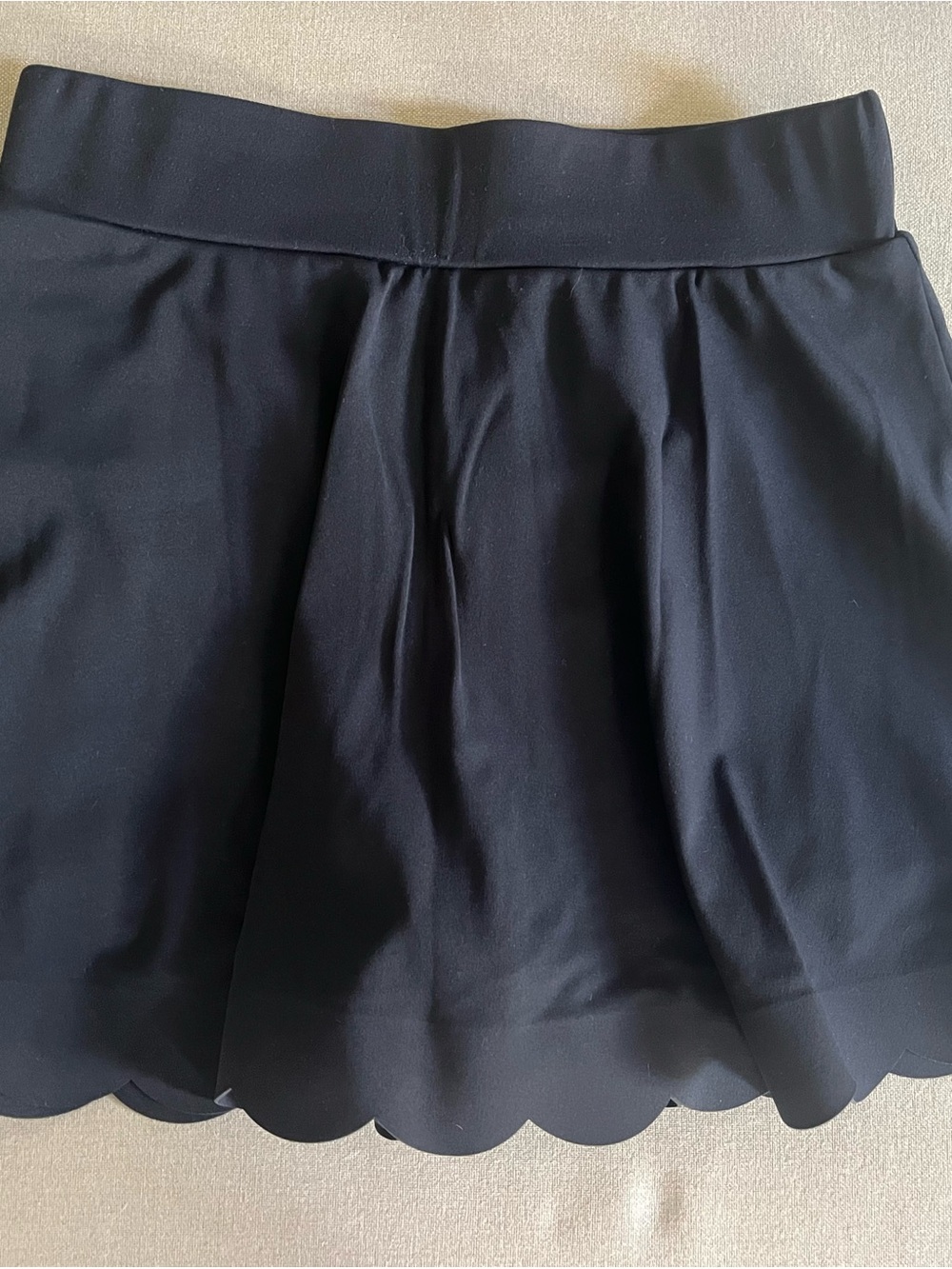 Scallop-Hem Black Skort - AS Revival